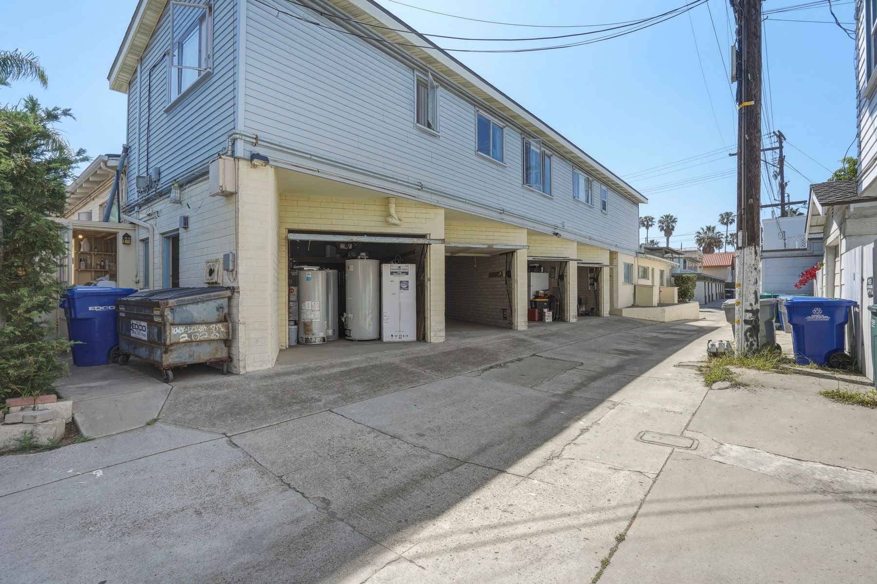 Streetscape on Electric Avenue side of the property