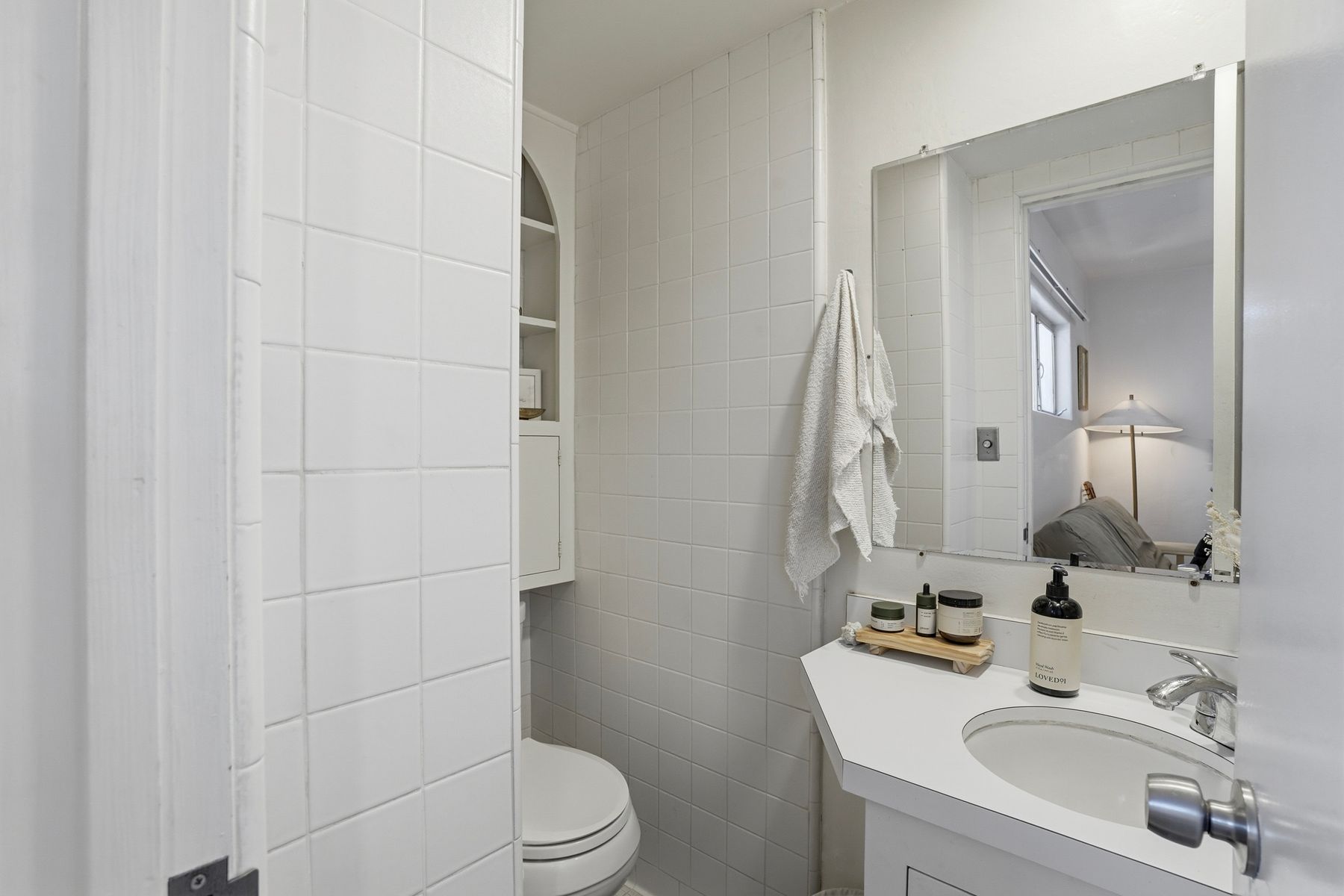 Kitchen detail in renovation-ready unit